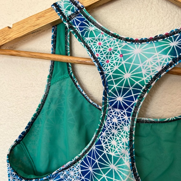 Victoria’s Secret Sport | Blue Green Patterned Sports Bra - Picture 6 of 7